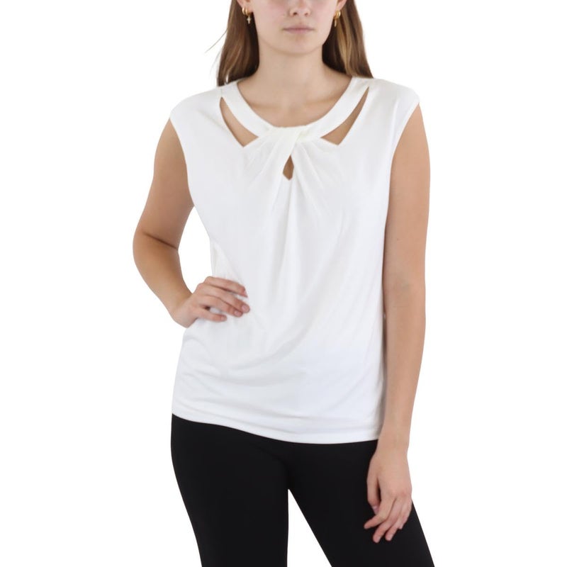 Kasper  Criss Cross Knit TOP - Image 1